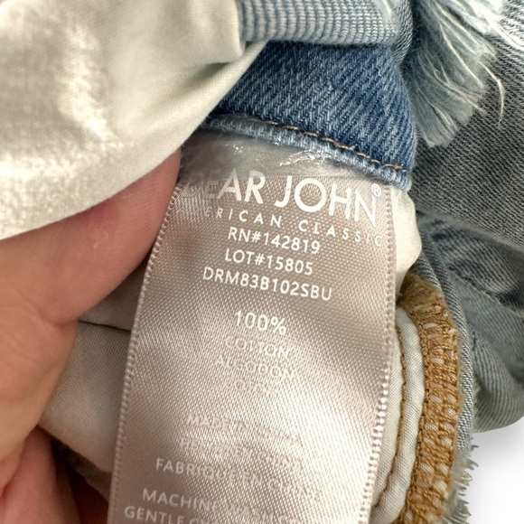 Dear John Denim Logan Distressed Coverall Romper, Lt. Blue Wash, Size Small, NWT - Picture 10 of 16